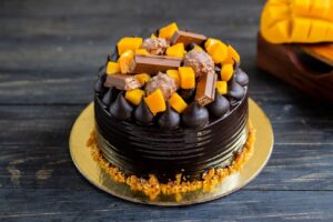 Mango Dark Chocolate Cake
